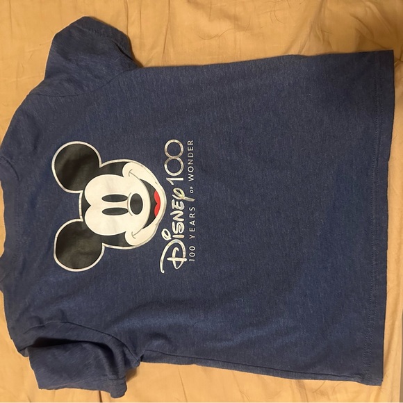 Disney Blue Mickey Mouse 100th Anniversary Tee - Picture 3 of 3